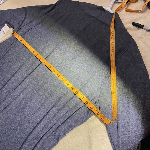 A1925 - D2 - Eden Ruth - Size XXL Woman Top ~ Cardigan, Cardigan Sweater, Gray - Picture 6 of 10